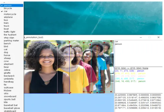 그림 7.  GUI  프로그램 상에서 객체인식 모습 Fig.  7.  Object  recognition  on  the  GUI  program
