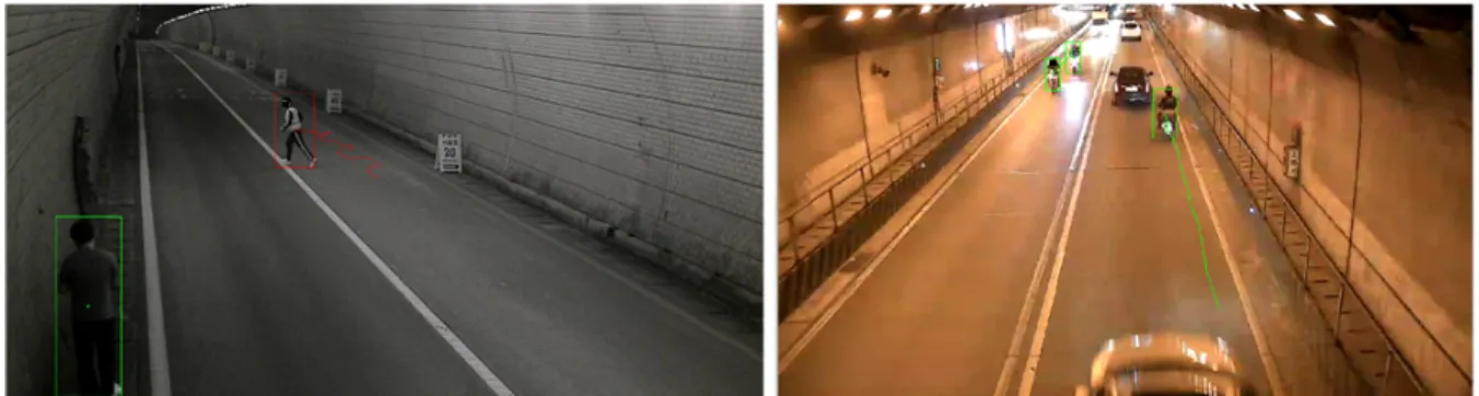 Fig.  4.  Trajectories  of  Pedestrian  and  Motorcycle
