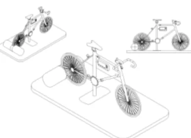 Fig. 1.  Conceptual diagram of  bicycle (hardware)  for fitting system