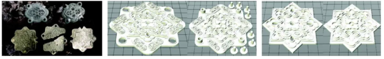 Fig. 13. The refined ‘Boesangwha’ objects in order        to print using SLA (August 14, 2018).