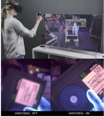 Fig. 1. Varifocal function of the Half Dome HMD Oculus has been de- de-veloping