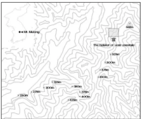 Figure 1. The map of studied site