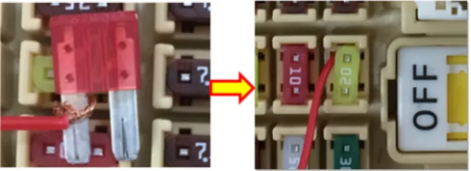 Fig. 4. The black box wire into the junction box and A filer.