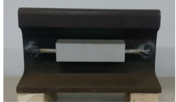 Fig. 5. Schematic of rail with Al-anode.