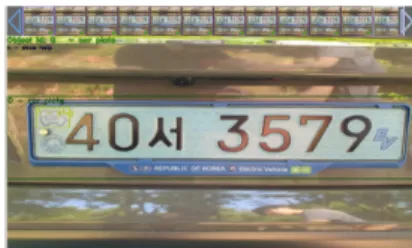 Fig.  1.  전기차  번호판  특징점  마크