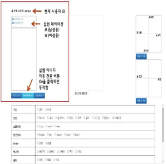 Fig. 1. Experiment screen.