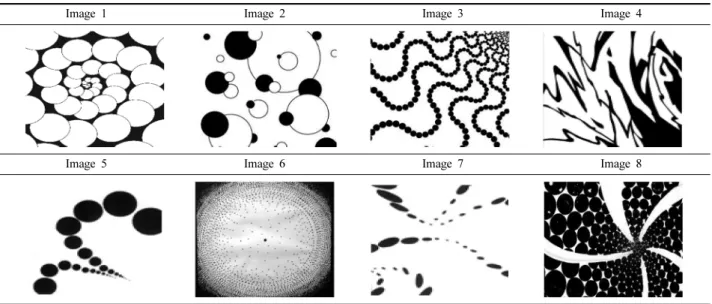 Table 1. Final selection of shaped images