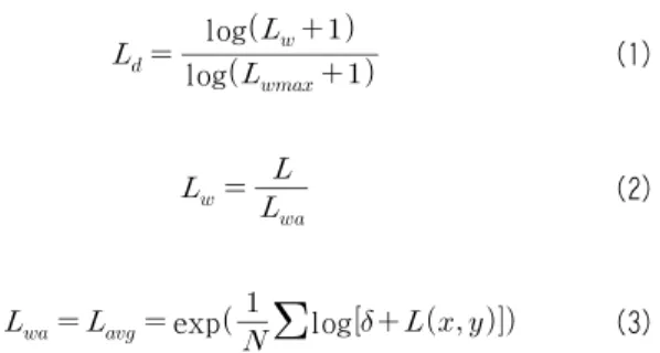 표 1.  광량에 따른 각 존의 반사도 (단위:  %) Table  1.  Reflectance  of  zone  (unit:  %)