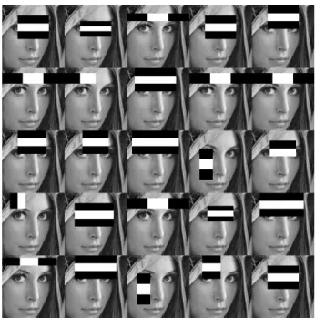 그림 .  2.  다양한 크기와 모양의 Haar  feature  (a)  Edge  features  (b) Line  features  (c)  Center-surround  features