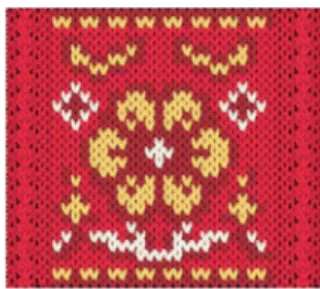 Fig. 5. Knit sample of R-A.