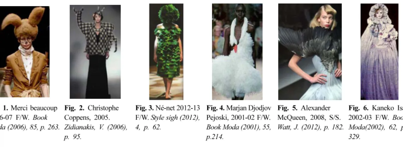 Fig. 1. Merci beaucoup  2006-07 F/W. Book  Moda (2006), 85, p. 263. Fig. 2. Christophe Coppens, 2005