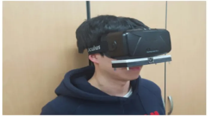 Fig. 1. Scent device attached to HMD