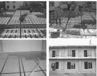 Fig. 5. Construction of void-deck slab mockup. 3.  바닥충격음 측정 및 평가 바닥 충격음 발생과 계측을 하기 위한 장비는 Fig
