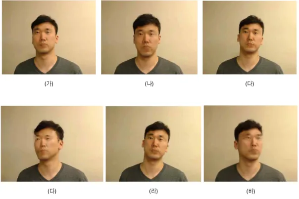 Fig.  13.  The  face  replacement  results  depending  on  the  rotation  angle  of  target  face
