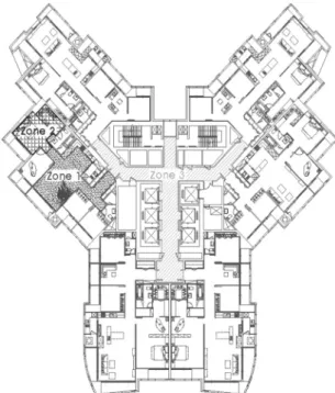 Fig. 6. Arrangement of refuse persons(upper floor).