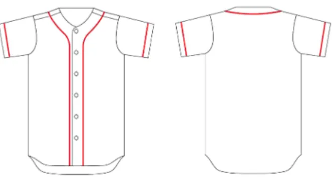 Fig. 3. Standard process of standard baseball uniform jerseys.