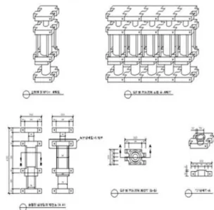 Fig. 2. Details of multiple slim type damper system