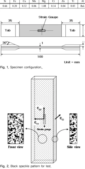 Fig. 1. Specimen configuration..