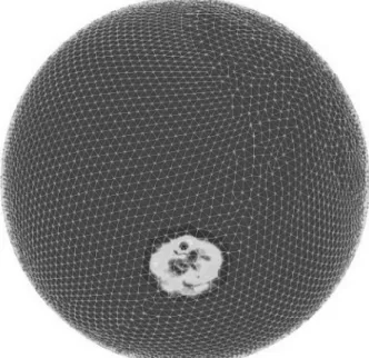 Fig. 11. The effective stress of the ice mass. 5. 결 론 본 연구에서는 사고자가 아파트 인도에서 길을 가던 중,  특정의 흰색 물체가 낙하하여 사고자의 머리에  맞아 사 고자의 두개골이 파손된 사고에 대해 법의학 관점의 소견 과 CCTV  영상 분석 결과를 바탕으로 하여 유한요소해석  상용 프로그램인 ADINA를 이용하여 충격해석을 수행함 으로써 특정의 흰색 물체가 얼음 덩어리 일 때의 두개골의  파손 여부를 확인하