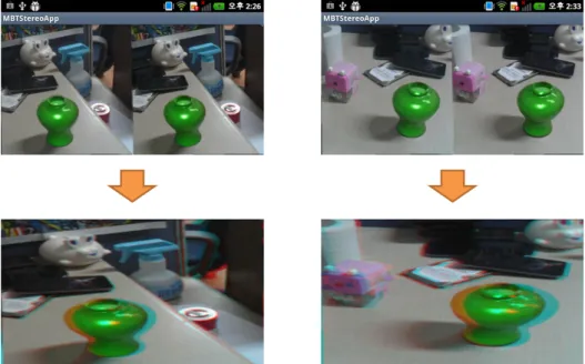 Fig.  6.  Tracking  and  augmentation  results  (pottery).  Up:  side-by-side  images