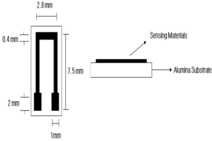 Fig. 1. Schematic diagram of the VO 2  sensor.