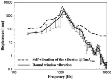 Fig. 4. Experimental environment for measuring the vibration characteristics of physical cochlear model.