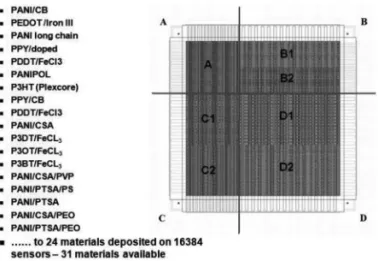 Fig. 1. Designs of the whole sensor die.
