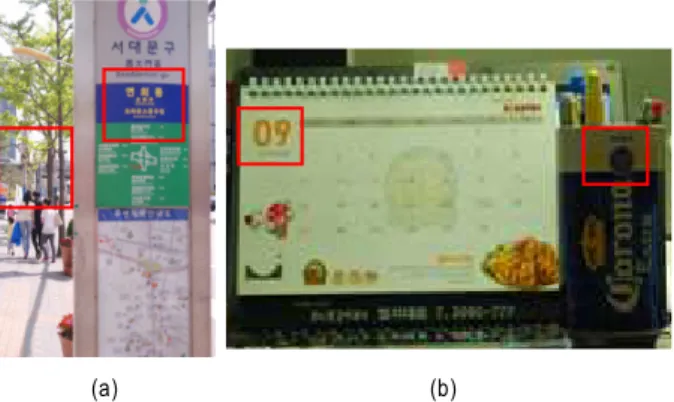 Fig.  5.  (a),(c)Zoomed  image  of  foreground  and  background  (b),(d)  Wiener  filtered  image 