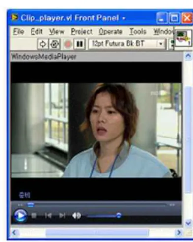 그림 13.  VOD  요청 후 전체 파일의 재생 화면 Fig.13.  Played  picture  of  Clipcast  VOD