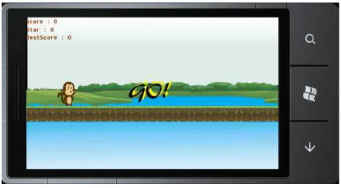 그림  4.  Run  &amp;  Jump  게임  화면 Fig.  4.  Run  &amp;  Jump  Game  play