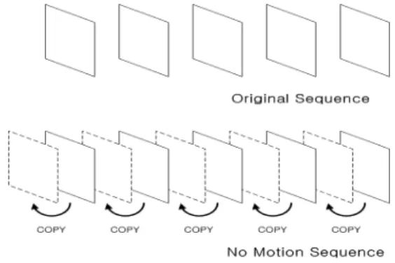 Fig. 1 The procedure of generating no motion sequences