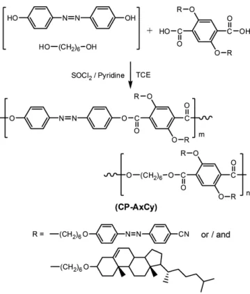Figure 3. Synthesis scheme of polymers.