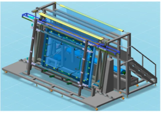 그림  35.  GLASS  Carrier  검사장비  도면 Fig  1.    Drawing  of  GLASS  Carrier  Inspection  Device