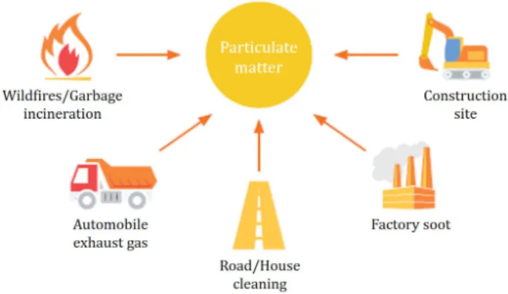 Figure 1.   Particulate matter primary source (source: Environmental Department,  2016).