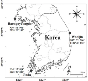 Fig. 1. Map showing the study area and the sampling sites. 