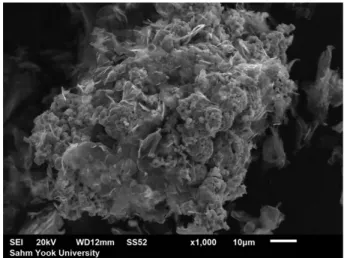 Figure 1 shows the X-ray diffraction (XRD) pattern and the crystal structure of the BiVO 4 -graphene nanocomposites.
