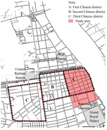 Figure 2. Location of cases. PCS, private courtyard shophouse; SCS, shared courtyard shophouse.