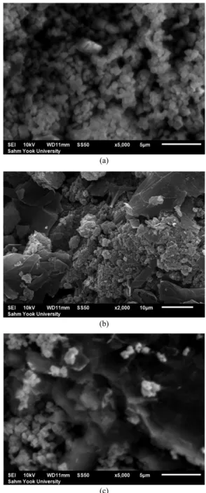 Figure 1 shows SEM images of (a) BaCrO 4  nanoparticles,