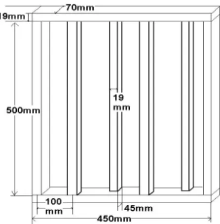 Fig. 6. Staggered stud wall frame.