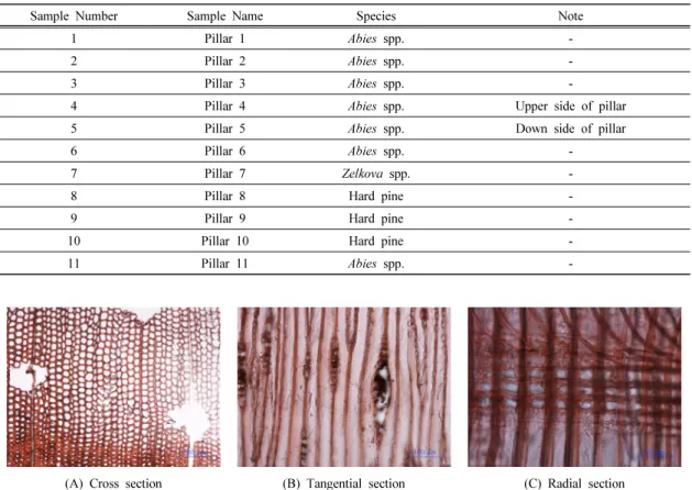 Table 2. Result of species identification