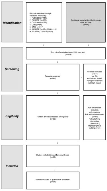 Fig. 1. A flow diagram according to the PRISMA.