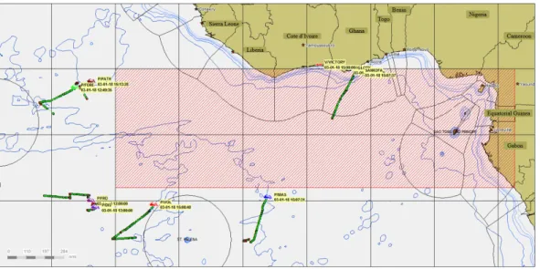 Fig.  2.  Area  closure  (red  rectangle)  in  relation  with  the  protection  of  juveniles.