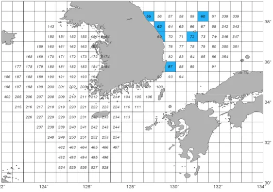 Fig. 1. Locations of sampling area(  █  ).