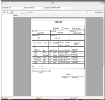 Figure 17: Reports generation by VSRMS 