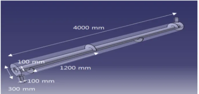 Figure  3:  3D  modeling  for  the  analysis  of  LPG  combustion  heat  exchanger