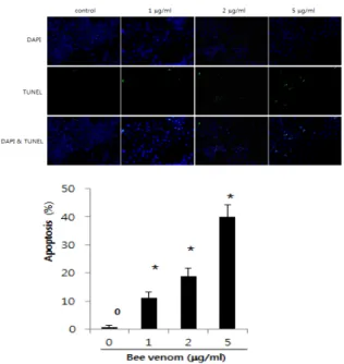 Fig.  1  Effect  of  bee  venom  on  cell  viability  in  NCI-H460 lung cancer cells  
