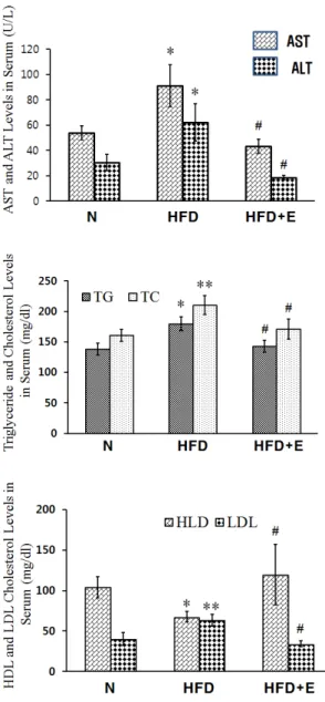 Fig.  7.  The  effect  of  leptin  and  adiponectin   levels in serum