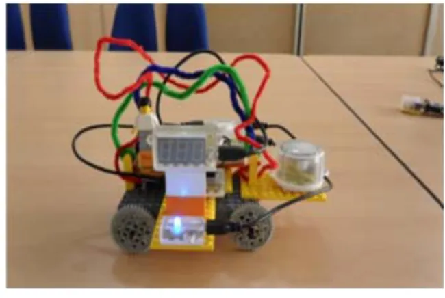 그림  3.  약수  찾는  자동차                    Figure  3.  robot  car  finding  divisor