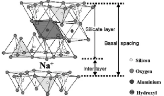 Fig. 1. Structures of layered materials.