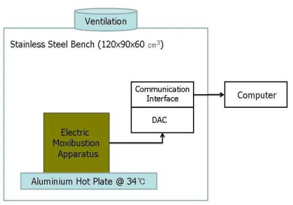 Fig. 2. The scheme of the temperature measurement setup Here, DAC means a digital analog convertor